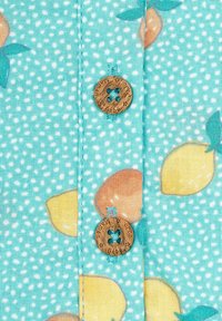 JoJo Maman Bébé NAUTICAL WAVE BUTTON FRONT - REGULAR FIT - Denní šaty - blue peach lemon