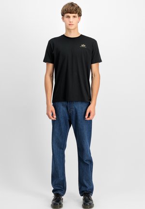 T-shirt basique - black shiny gold