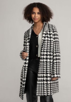 Short coat - schwarz weiß