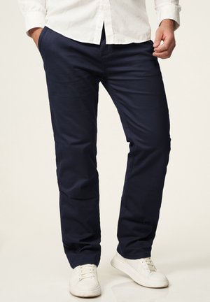 One Redox REGULAR-FIT STRAIGHT-LEG STRETCH - Chinos - navy