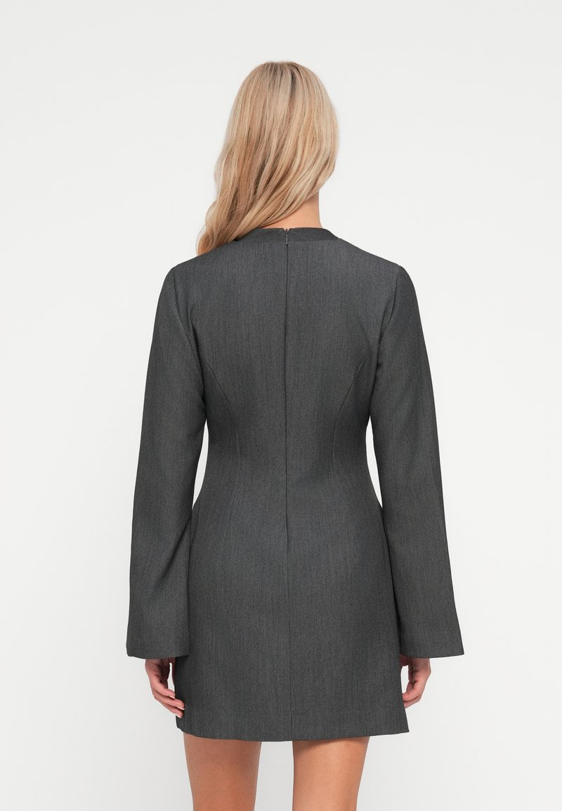 vero moda grey dress VERO MODA Knitted dress 'VMJosanna' in Mottled Grey