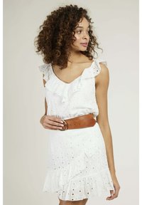 Andy & Lucy JULIANNE - Jupe portefeuille - blanc