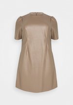Noisy May NMALICE O NECK DRESS - Jersey dress - charcoal gray/grey