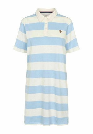 U.S. Polo Assn., UWLEIRA POLO DRESS - Džersejové šaty - cerulean striped
