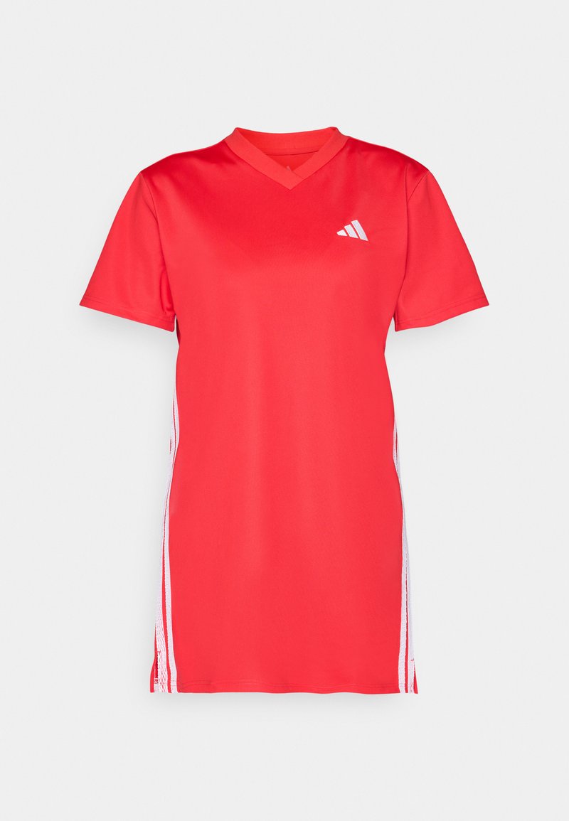adidas Sportswear SHIFT - Žerzejové šaty - pure ruby/červená - Zalando.cz