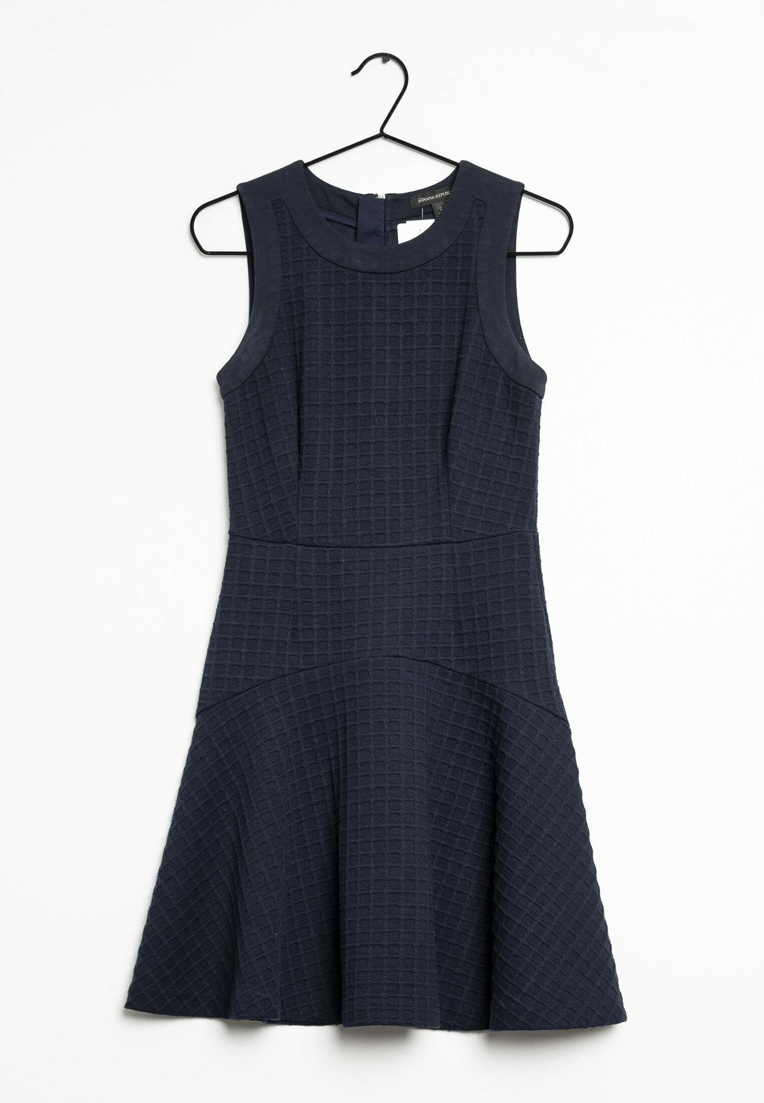 banana republic navy blue dress Navy Pleated Fit-and-Flare Sleeveless Dress