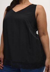 Kaffe Curve Blus - mottled black