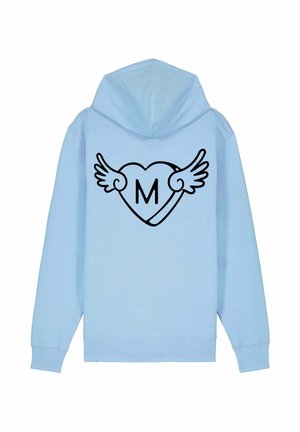 WINGS EMBROIDERY UNISEX ZIPPED - Felpa con zip - blue