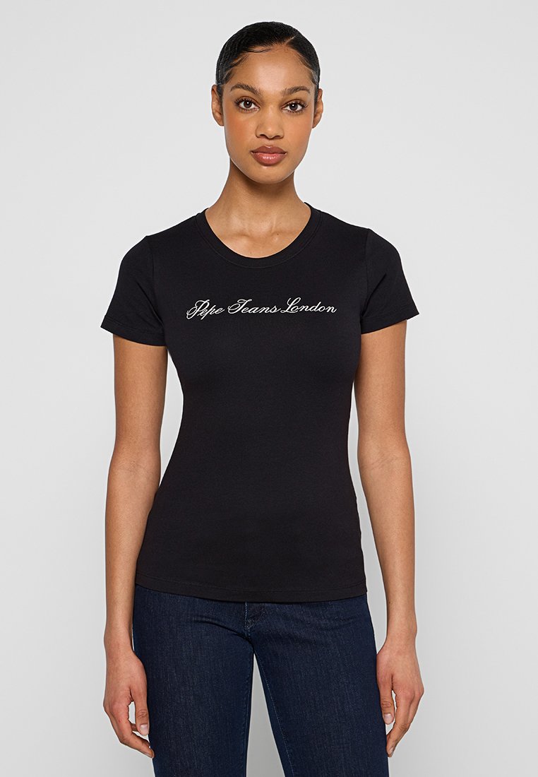 Pepe Jeans T-shirt print zwart