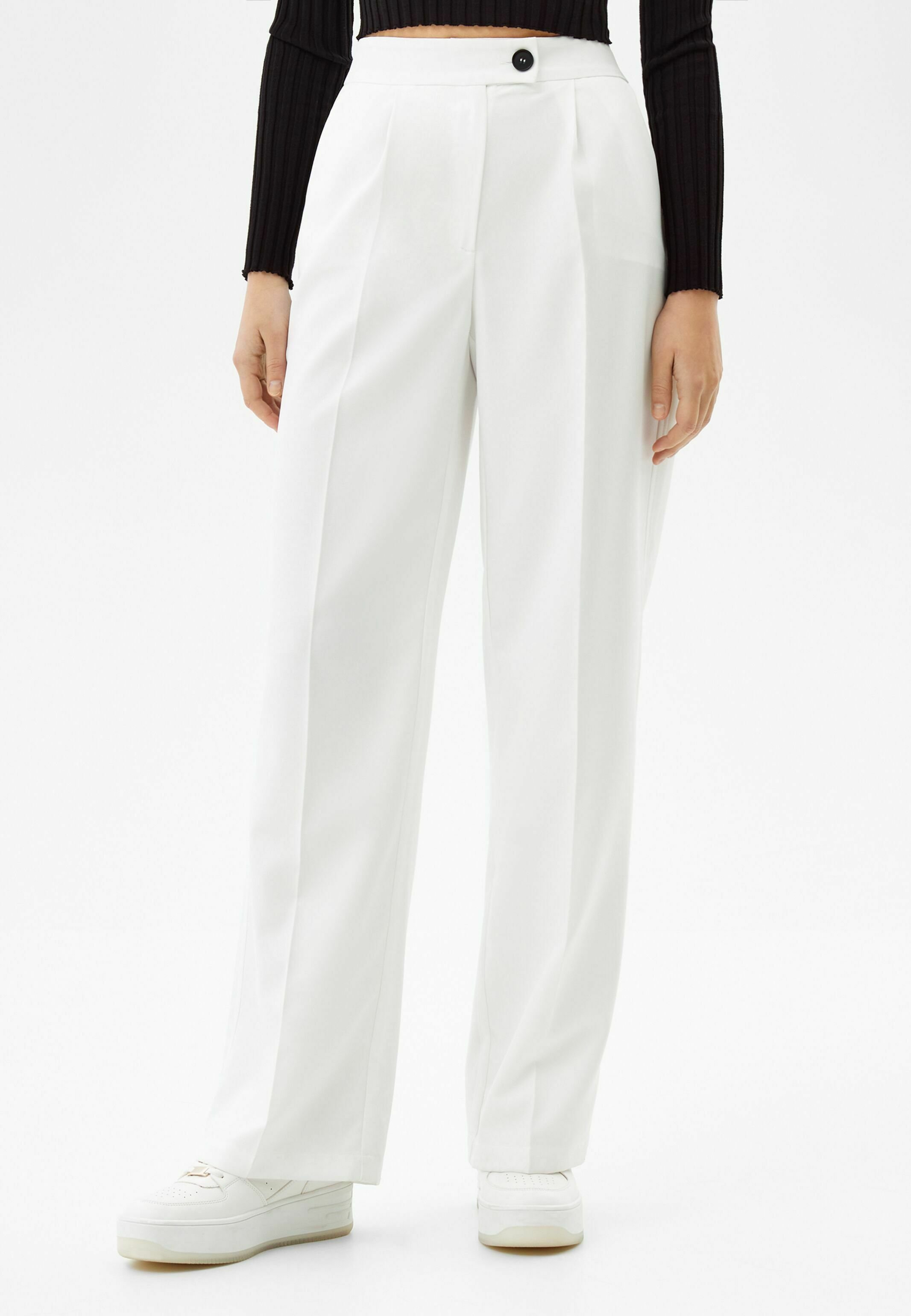Bershka WITH POCKETS - Trousers - stone - Zalando.de