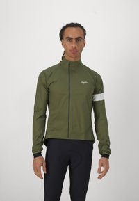 Rapha MENS CORE RAIN JACKET II - Kerékpáros dzseki - dark khaki/white