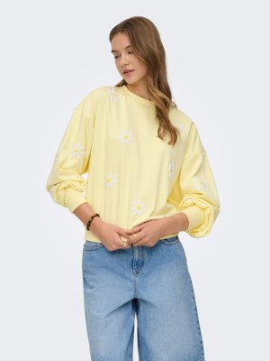 ONLY ONLBROOKE O NECK NOOS - Pusa - pastel yellow