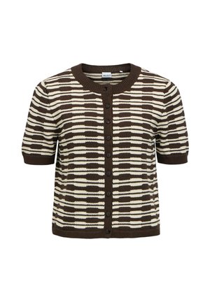 Object, CARDIGAN BUTTON FRONT - Gilet - seal brown