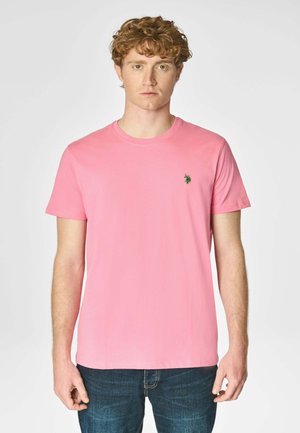 MANICHE CORTE IN CON LOGO - T-shirt basic - pink