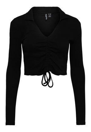 Pieces, PCTEGAN TIE - Блуза с дълги ръкави - black