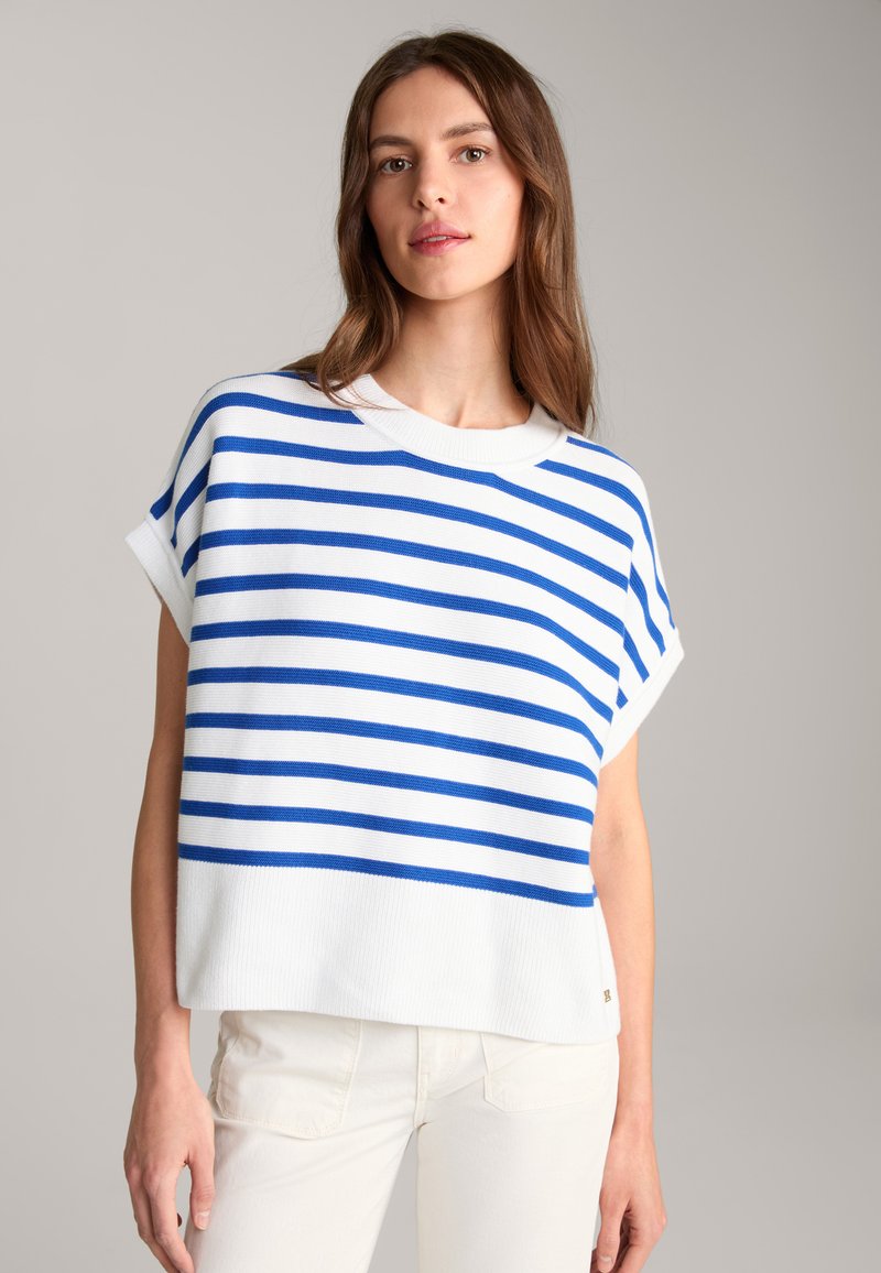 T Shirt Gestreift Blau Weiss