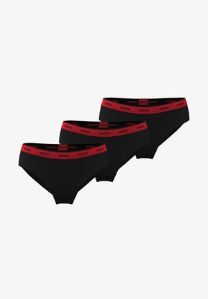 HUGO, BRIEF 3 PACK - Slip - schwarz rot