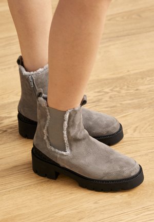 Kennel + Schmenger SHINY - Platåstøvletter - nebbia/black/kiesel