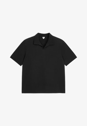 ARKET, ARKET SHORT-SLEEVE POLO SHIRT - Piké - black