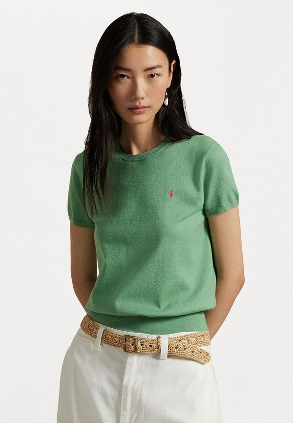 PIMA COTTON SHORT SLEEVE PULLOVER - Basic T-shirt - pistachio