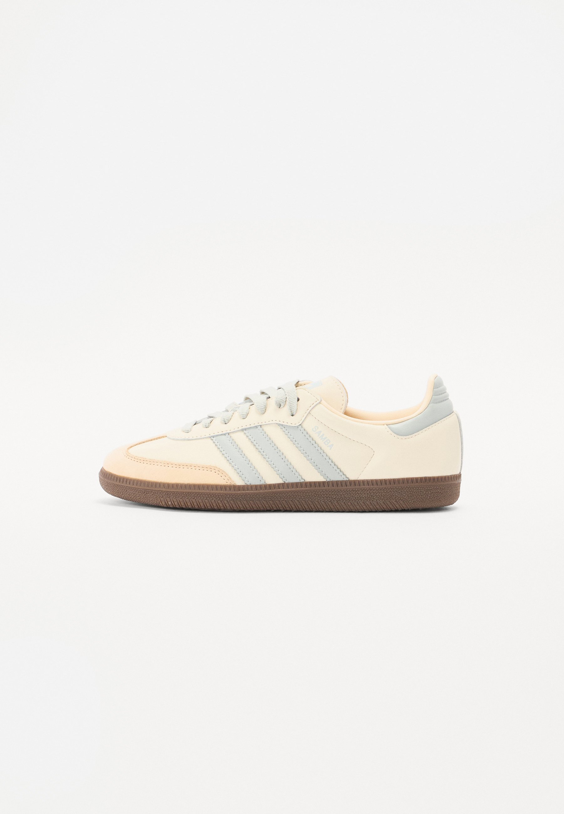 adidas Originals SAMBA OG - Trainers - cream white/wonder silver/sand  strata/off-white - Zalando