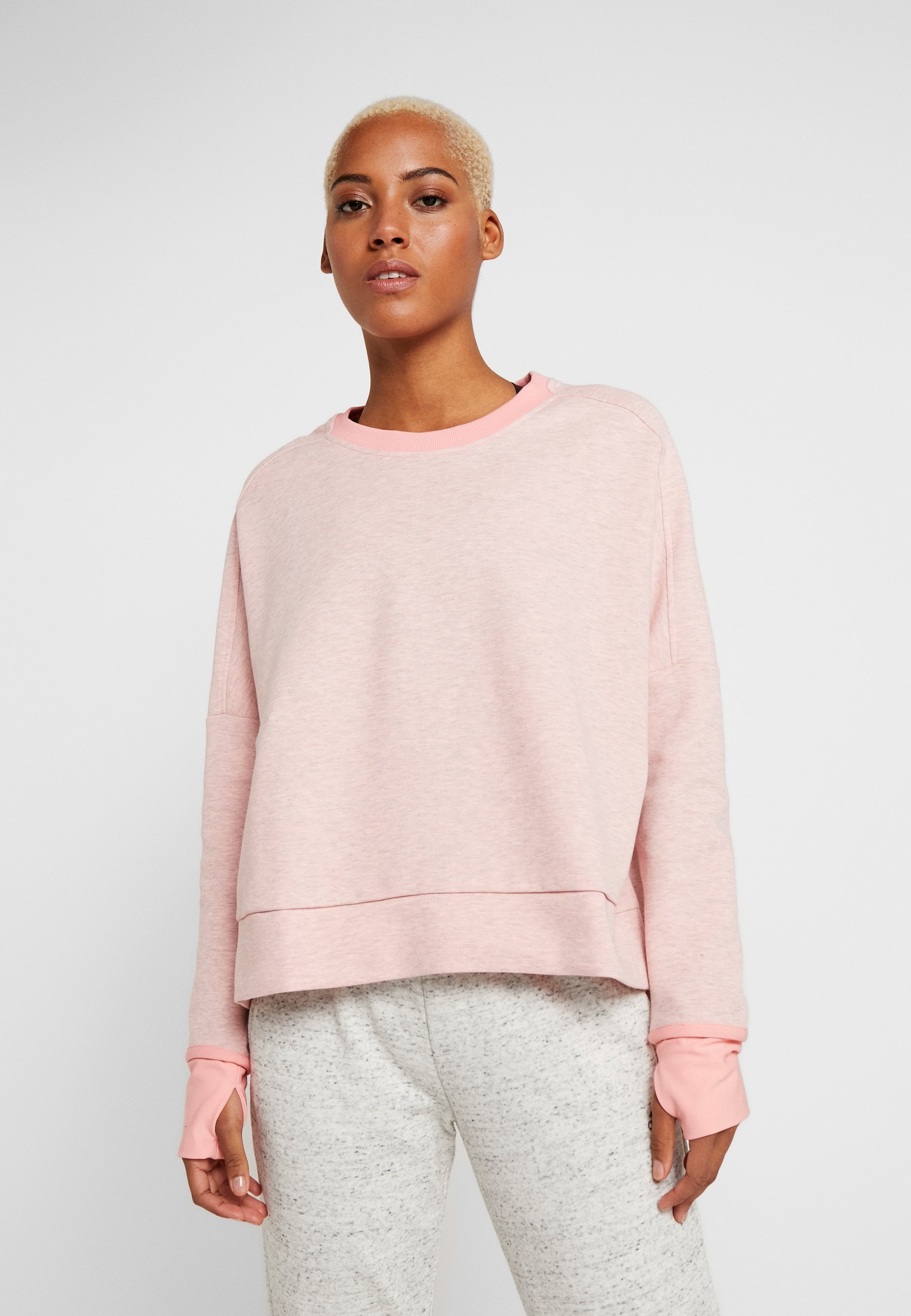 adidas Performance CREW Sweatshirt pink Zalando.at adidas Performance Sweatshirt pinkwhite Zalando.at