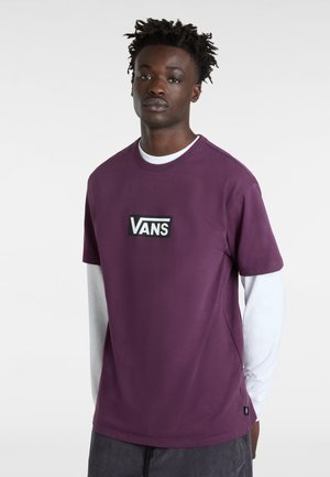 Vans OFF THE WALL II DROP - Camiseta estampada - blackberry wine