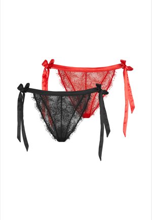 LSCN BY LASCANA 2 PACK - Alushousut - red/black