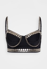 STUD UNDERWIRE BRA - Bikini top - black