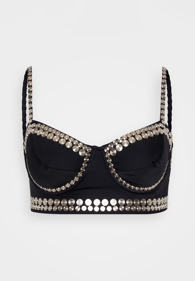 Norma Kamali STUD UNDERWIRE BRA - Vrchný diel bikín - black