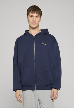 Karl Kani SCRIPT EMBLEM HOODIE - Jaka ar rāvējslēdzēju - dark blue