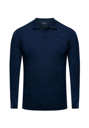 LONG SLEEVE ANDES  - Poloshirts - mid navy