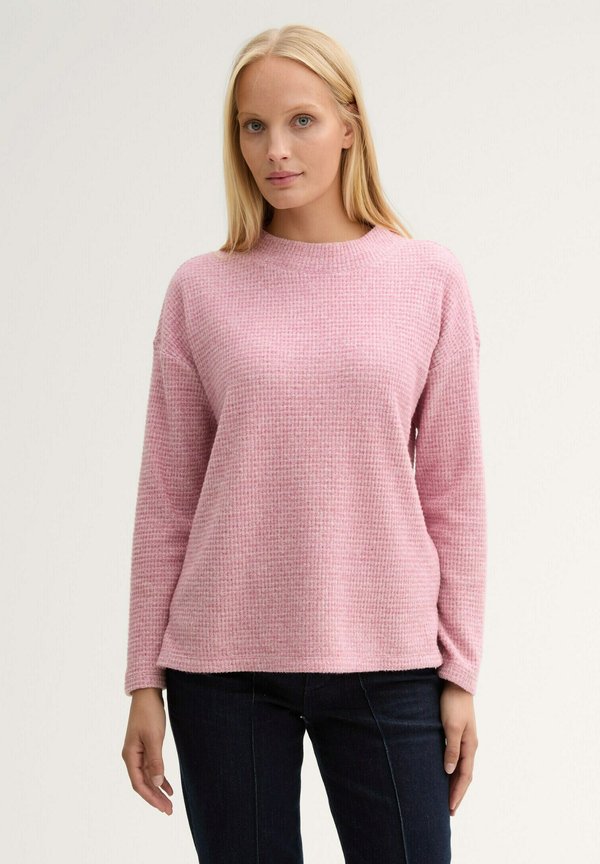Sweatshirt - wine rose melange inject