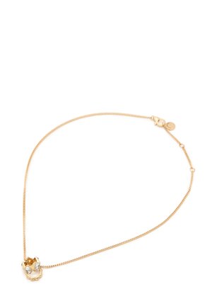 GEOMETRIC CRYSTAL RONDELLE - Necklace - gold coloured