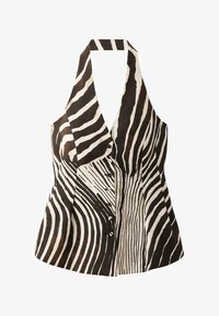 Mango ZEBRA PRINT Top brown/marrón