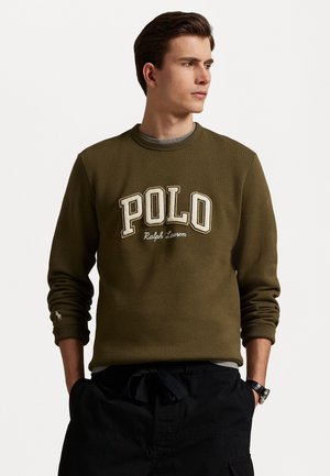 LOGO FLEECE SWEATSHIRT - Sudadera - canopy olive