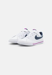 Nike Sportswear COURT LEGACY - Sapatilhas - white/midnight navy/mint foam/vivid purple