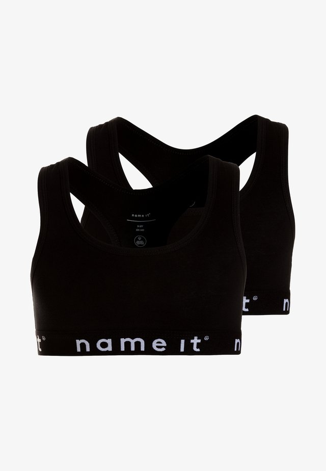 NKFSHORT TOP SOLID 2 PACK - Top - black