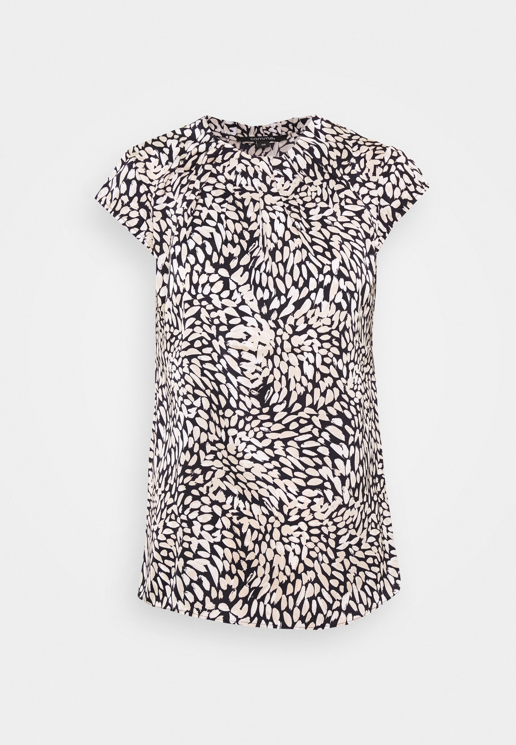 comma BLUSE KURZARM Bluser beige dots Zalando.no comma BLUSE KURZARM - Bluser - beige dots