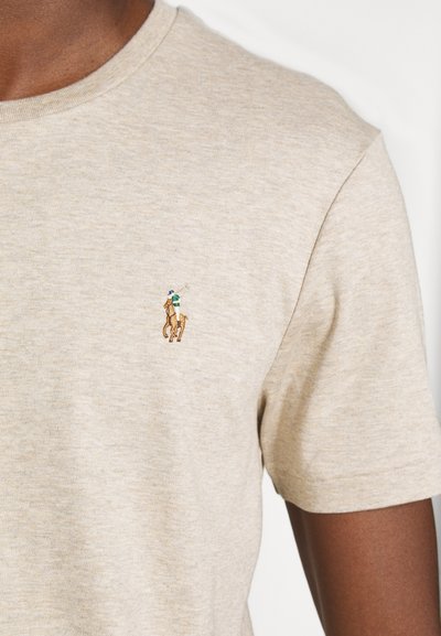 Polo Ralph Lauren CUSTOM SLIM FIT SOFT COTTON T-SHIRT - T-shirt básica - tuscan beige heather