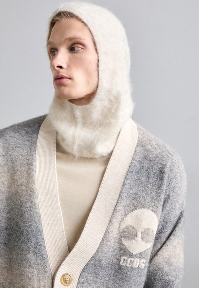 GCDS DEGRADE BUTTONED CARDIGAN - Strickjacke - beige taupe