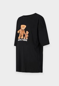 OLMPOP JOYFULL O NECK TEE - Apdrukāts T-krekls - black