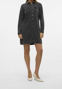 Vero Moda Jeansklänning - black denim