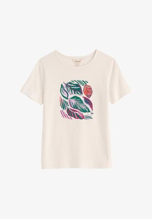 Seasalt Cornwall, SEASALT CORNWALL PRINTING INK T-SHIRT - T-Shirt print - desert leaves chalk