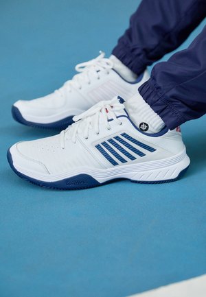 K-SWISS COURT EXPRESS HB - Māla virsmas laukuma tenisa apavi - white/blue/red