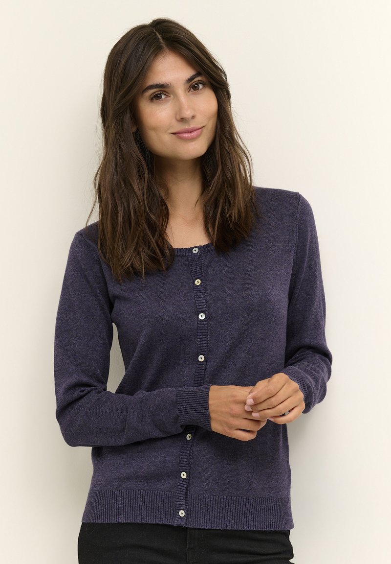 Troa Cardigan - Sandy Grey Melange