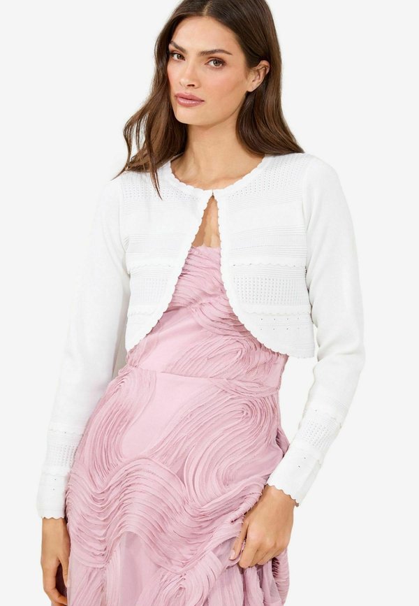 REGULAR FIT - SHRUG - Strickjacke - ivory