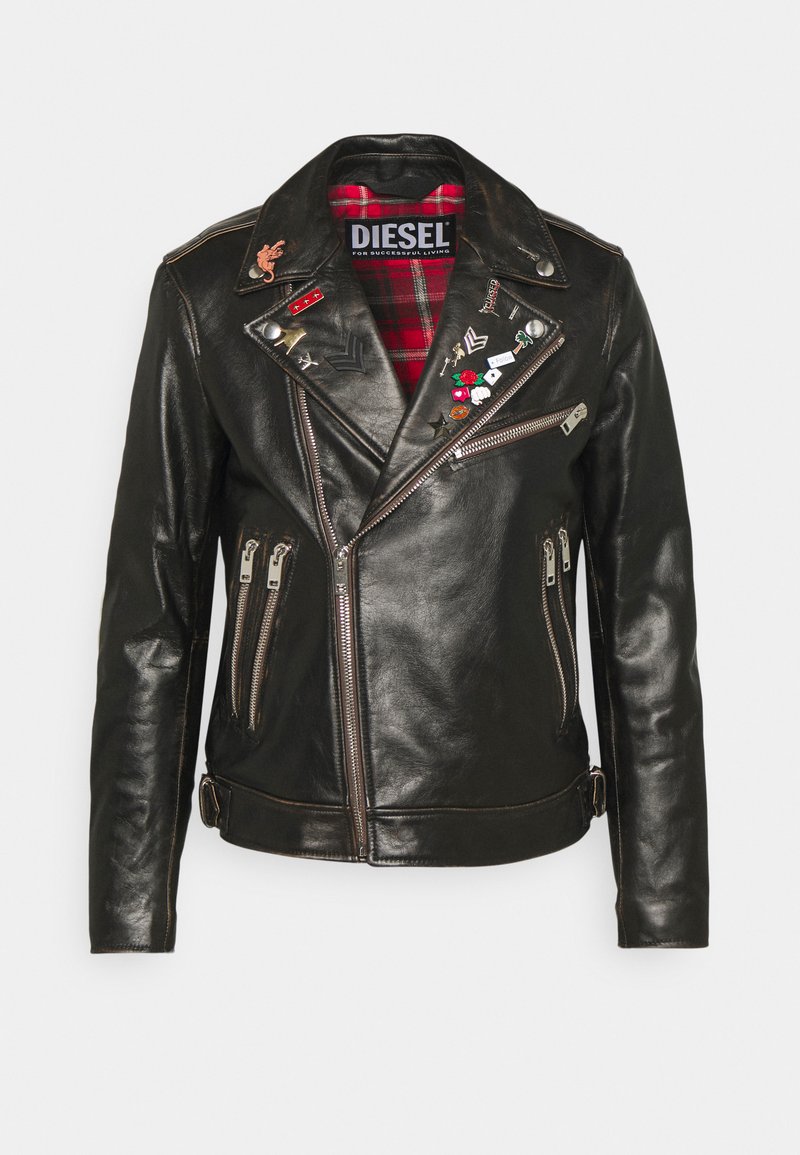 Diesel L-GARRETT-NEW Chaqueta de cuero black/negro -