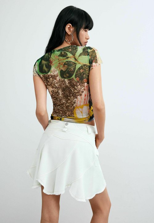 Jaded London OPHIDIAN DEVORE BACKLESS MINI DRESS - Jersey dress - brown