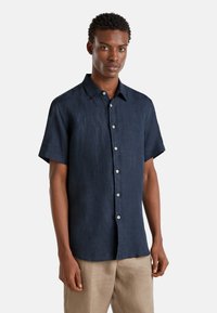 United Colors of Benetton SHORT SLEEVE  - Camicia - dark blue
